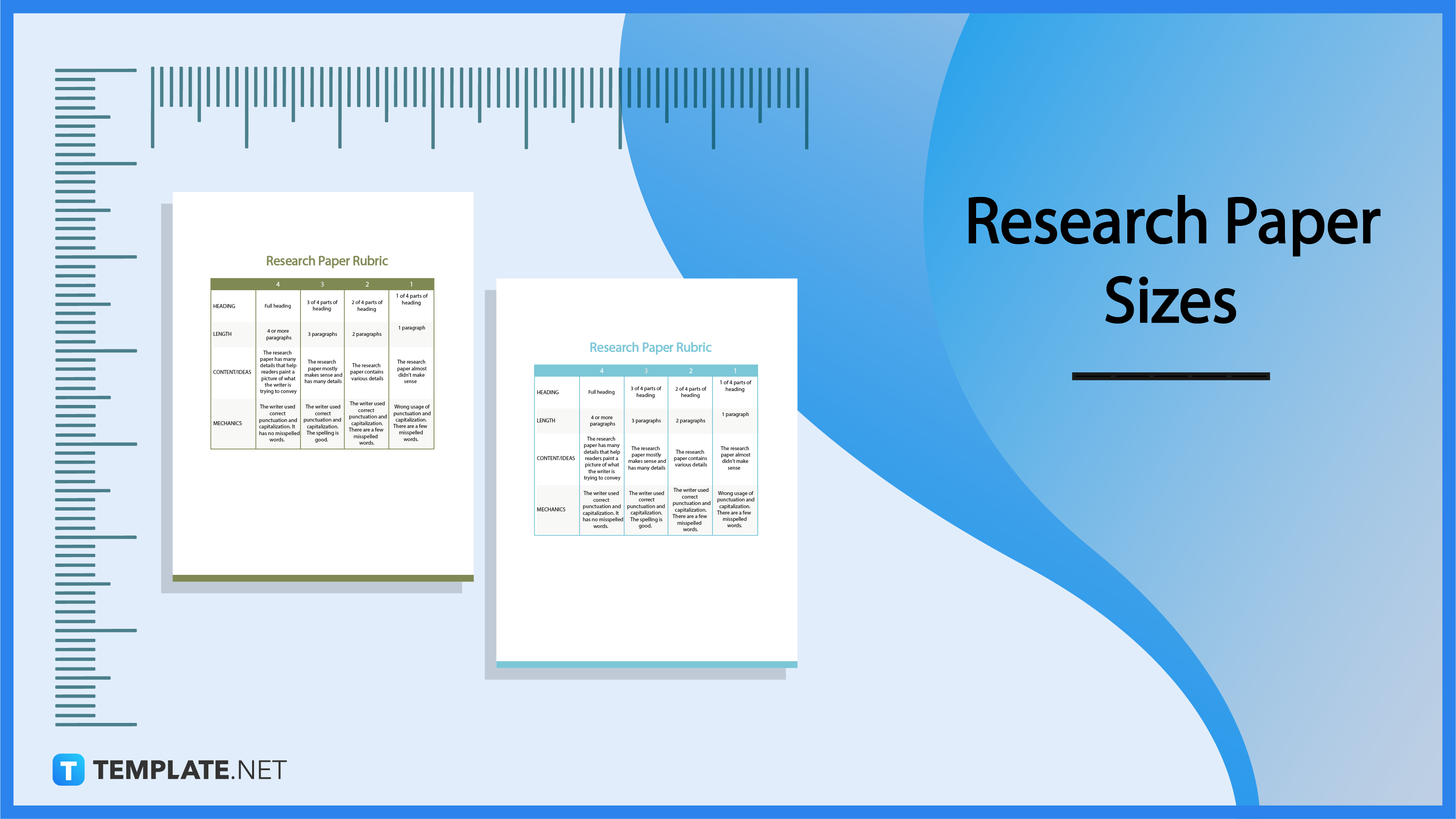 Research Paper Dimension, Inches, mm, cms, Pixel
