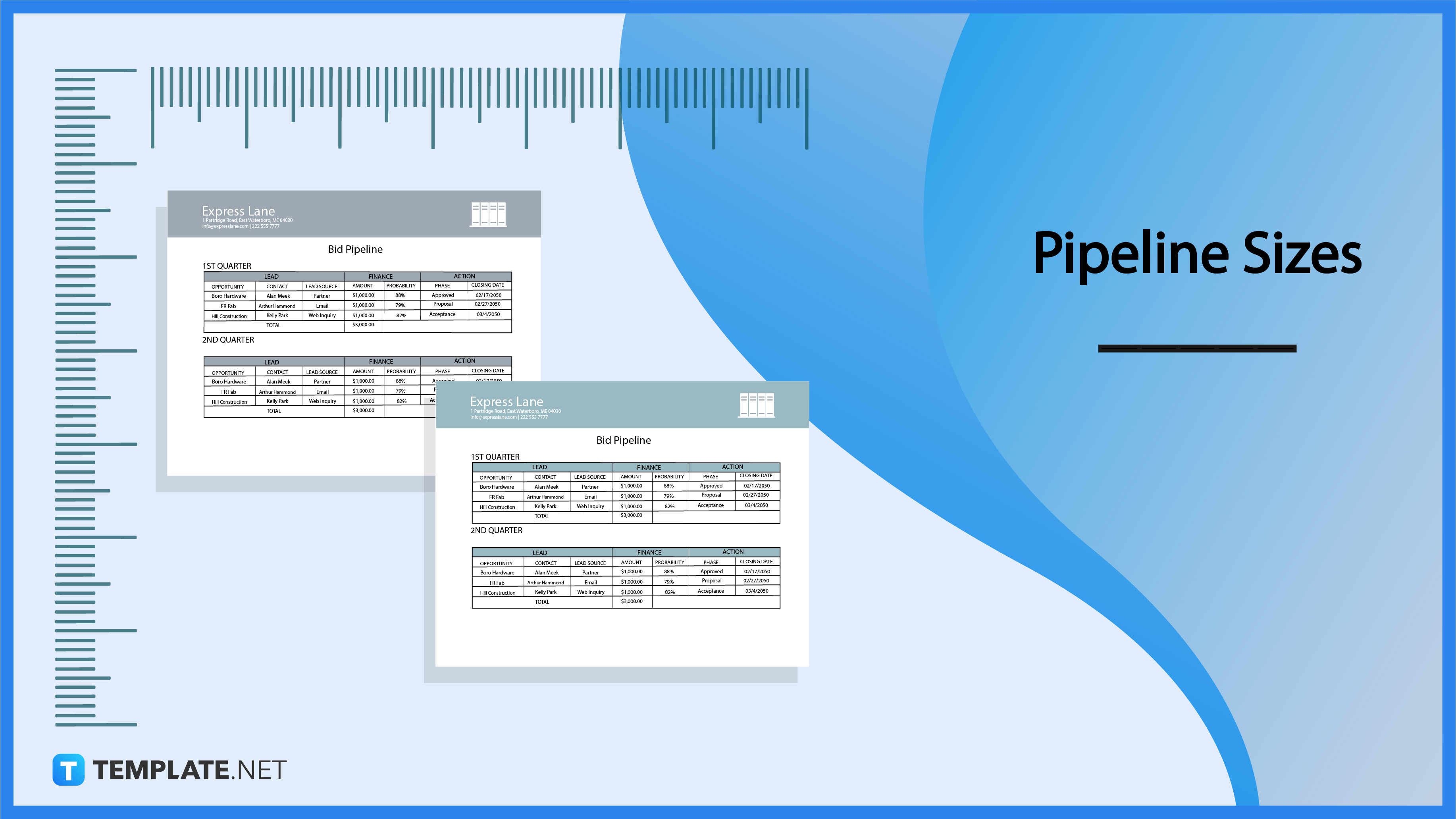 Pipeline Size Dimension, Inches, mm, cms, Pixel