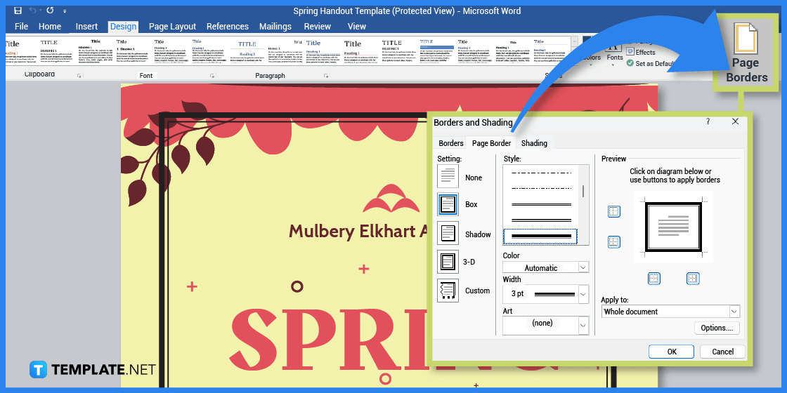 How To Make/Create Spring Handout in Microsoft Word [Template + Example