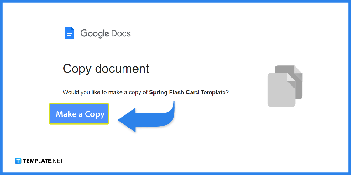 How To Make/Create Spring Flash Card in Google Docs [Template + Example