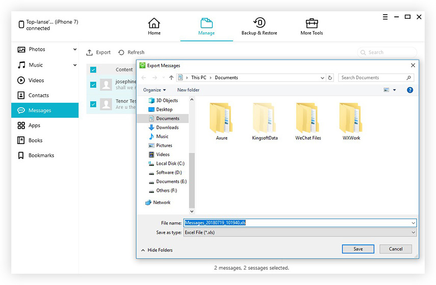 Delete Unnecessary Data on iPhone 11/X/8/7/6/5S/5C/5/4S Tenorshare