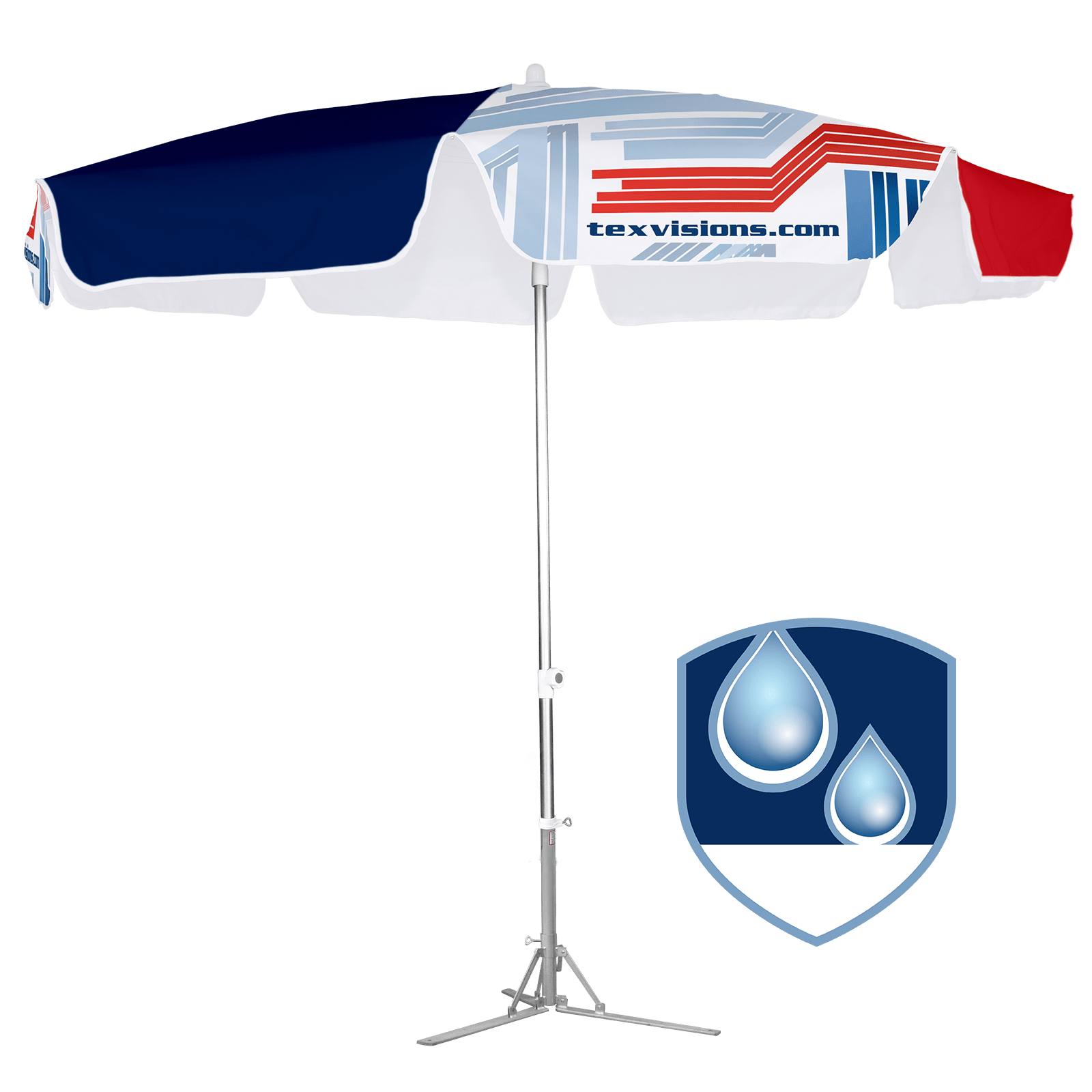 Custom Patio & Beach Umbrellas Advertising Umbrella Plus Dia. 9.8ft