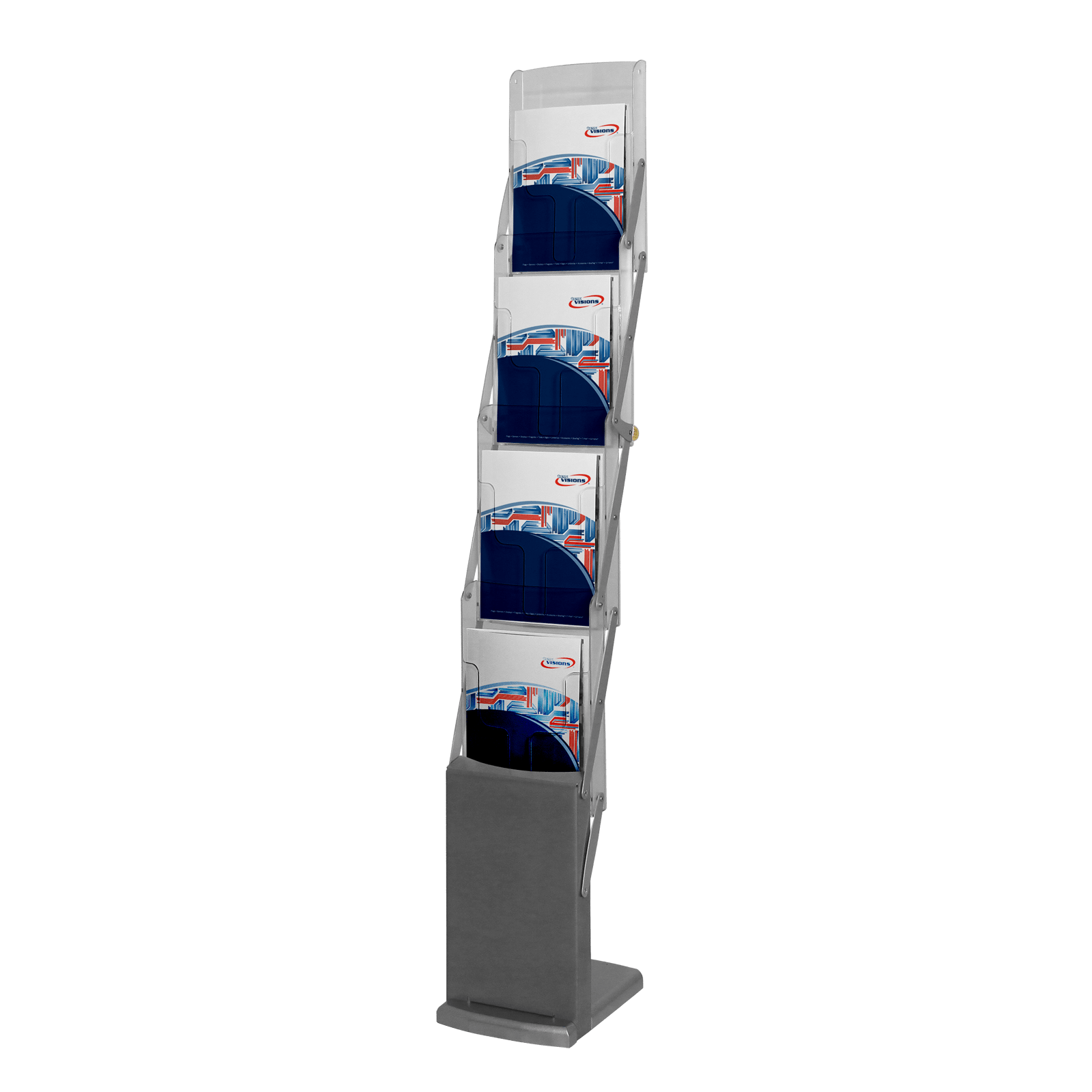 Collapsible Literature Holder stand for marketing or business brochures