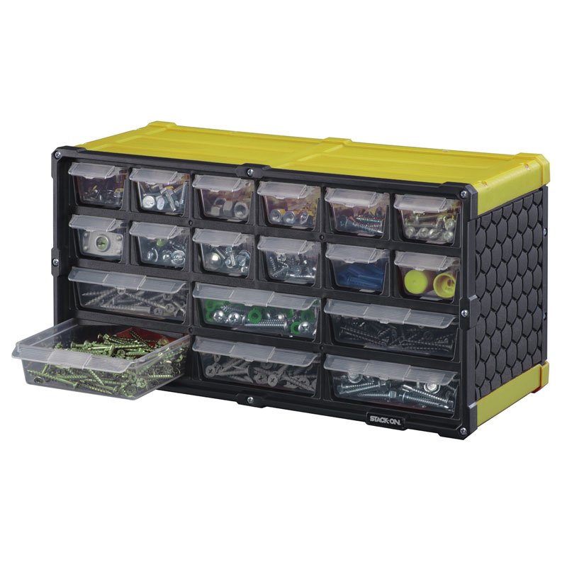 Stack On Ds 18 18 Drawer Storage Cabinet StackOn 18 Drawer Storage with StayClosed Drawers (33 each