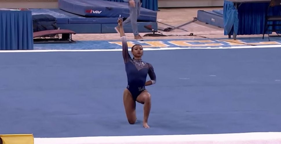 Gymnast goes viral with epic performance to Kendrick Lamar and Tupac