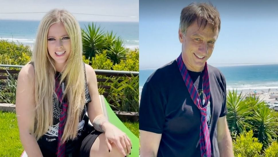 Avril Lavigne makes TikTok debut with sk8er boi Tony Hawk