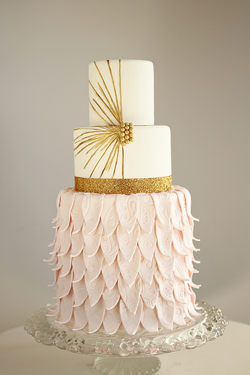 Gold Wedding Cakes