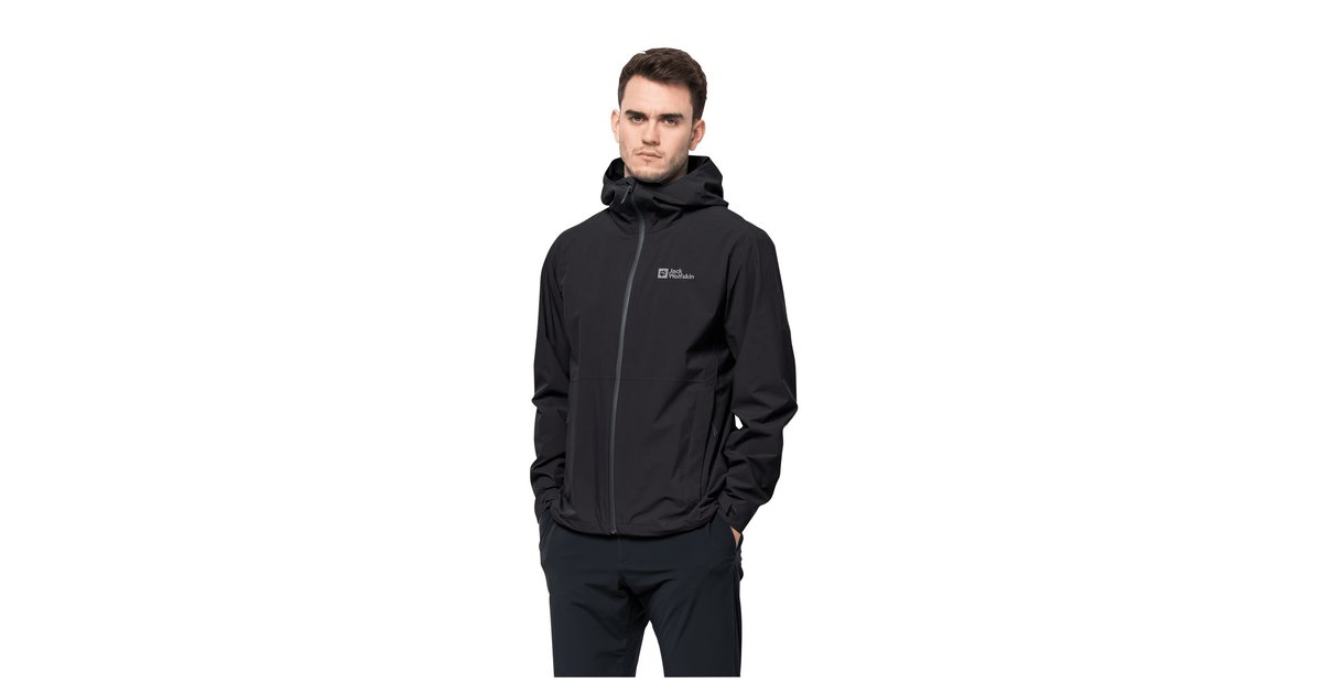 Jack Wolfskin Packs & GO Shell Men Regenjacke Herren XXL grau black