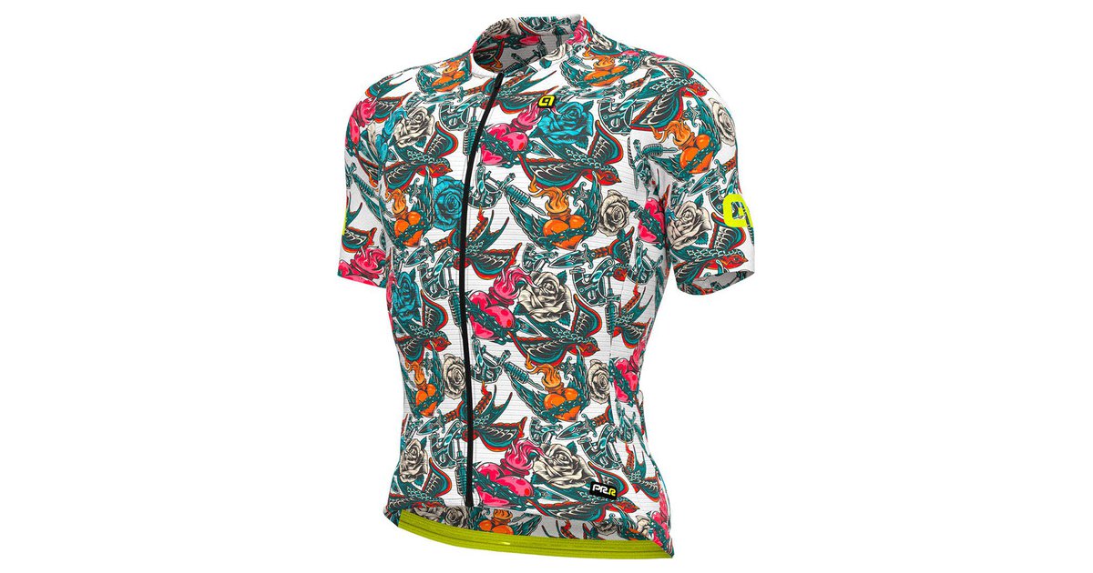Ale Tattoo Short Sleeve Jersey Weiß S Mann