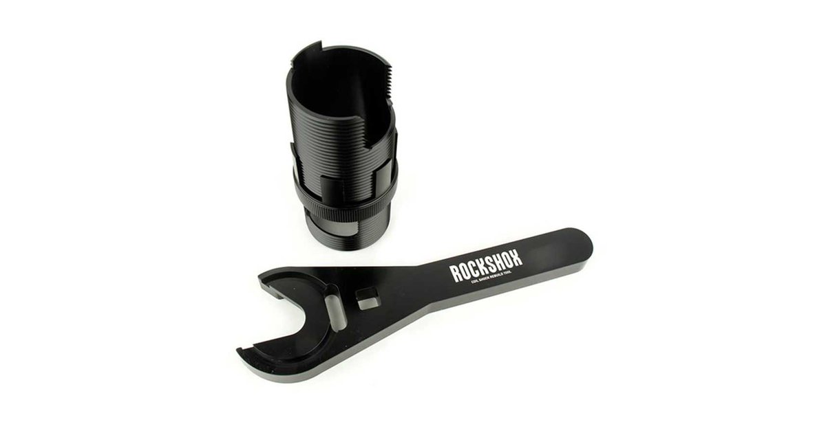 RockShox Super Deluxedeluxe Coil B1 2023 Rear Shock Spring Compressor Silber