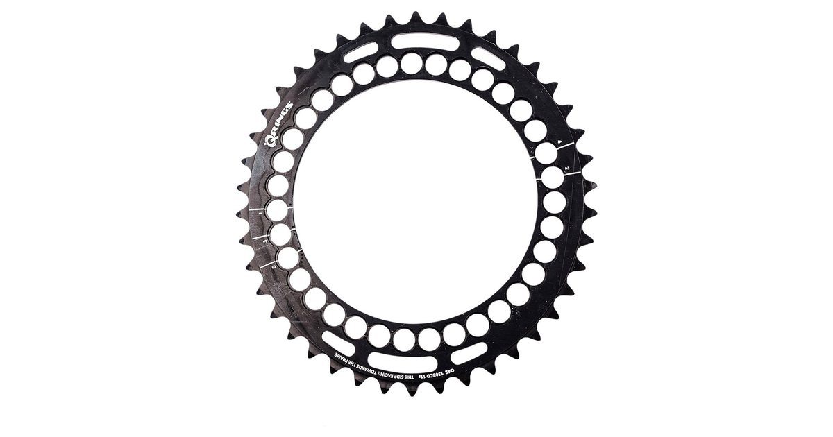 Rotor Q Rings 130 Bcd Outer Aero Chainring Schwarz 53t
