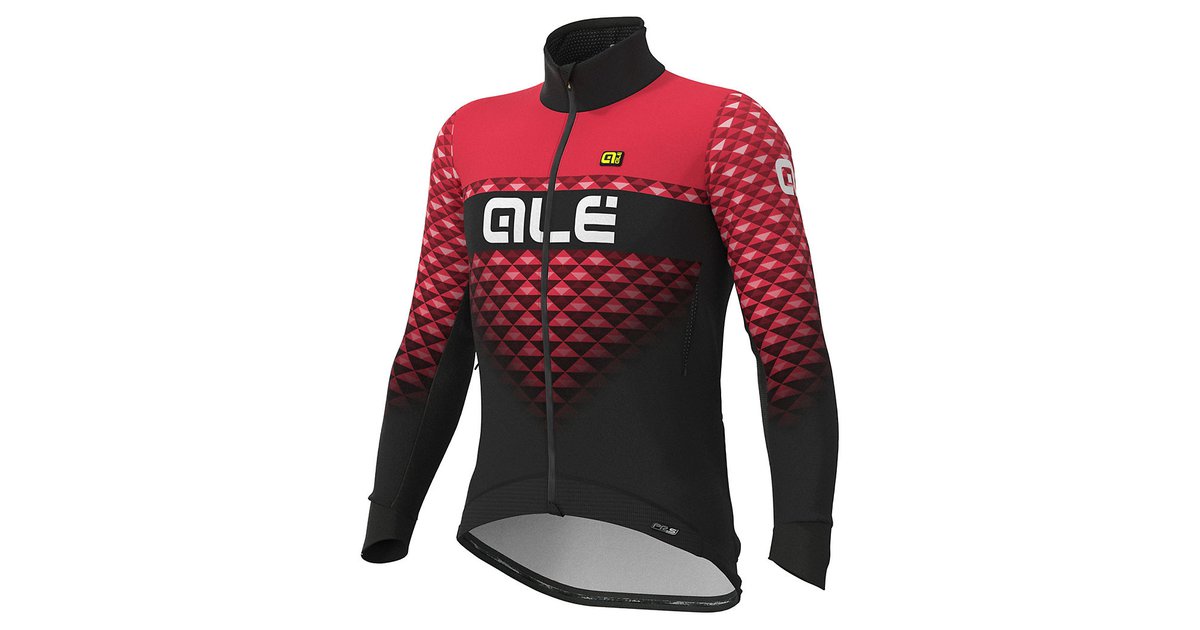 ALE PRS Hexa DWR Cycling Jacket AW22 Black Gerbera M
