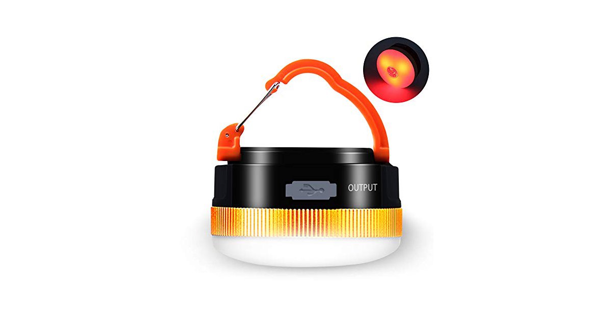 Karrong Campinglampe LED USB Wiederaufladbare, Mini Camping