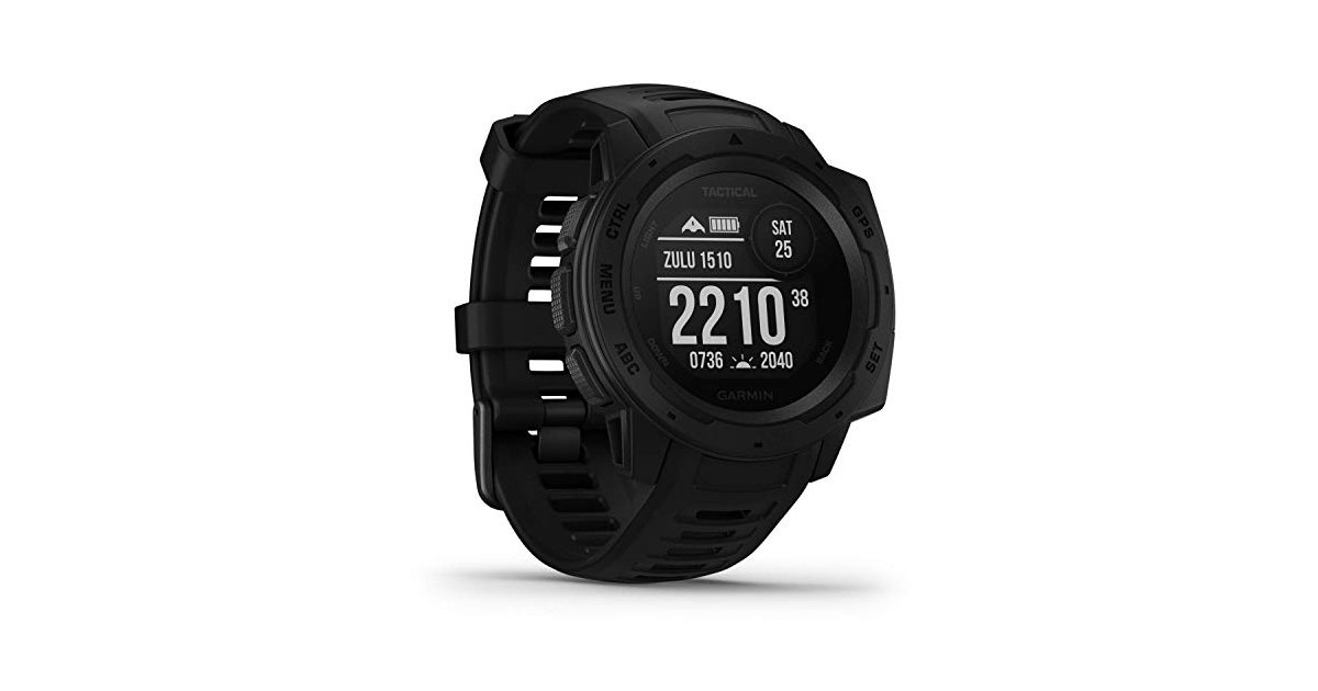 Garmin Instinct Tactical sehr robuste OutdoorSmartwatch mit taktischen Funktionen, US