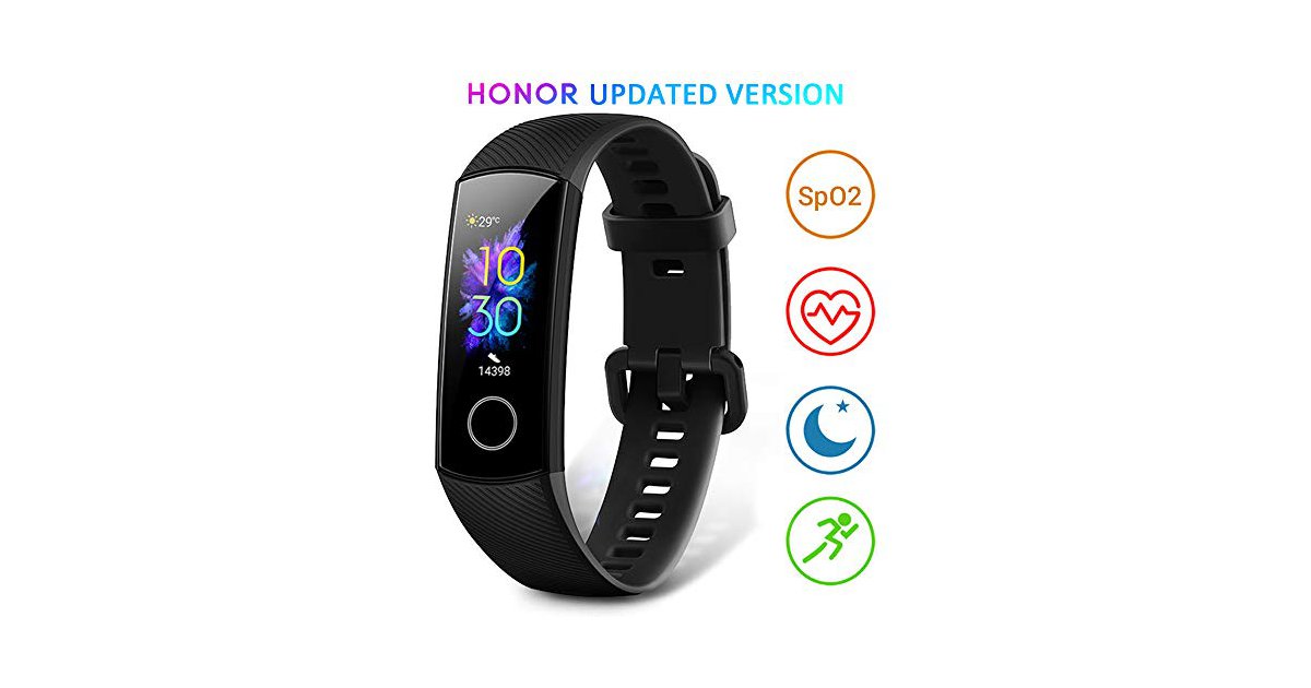 HONOR Band 5 Fitness Armband mit Pulsmesser, Wasserdicht IP68 Pulsuhren