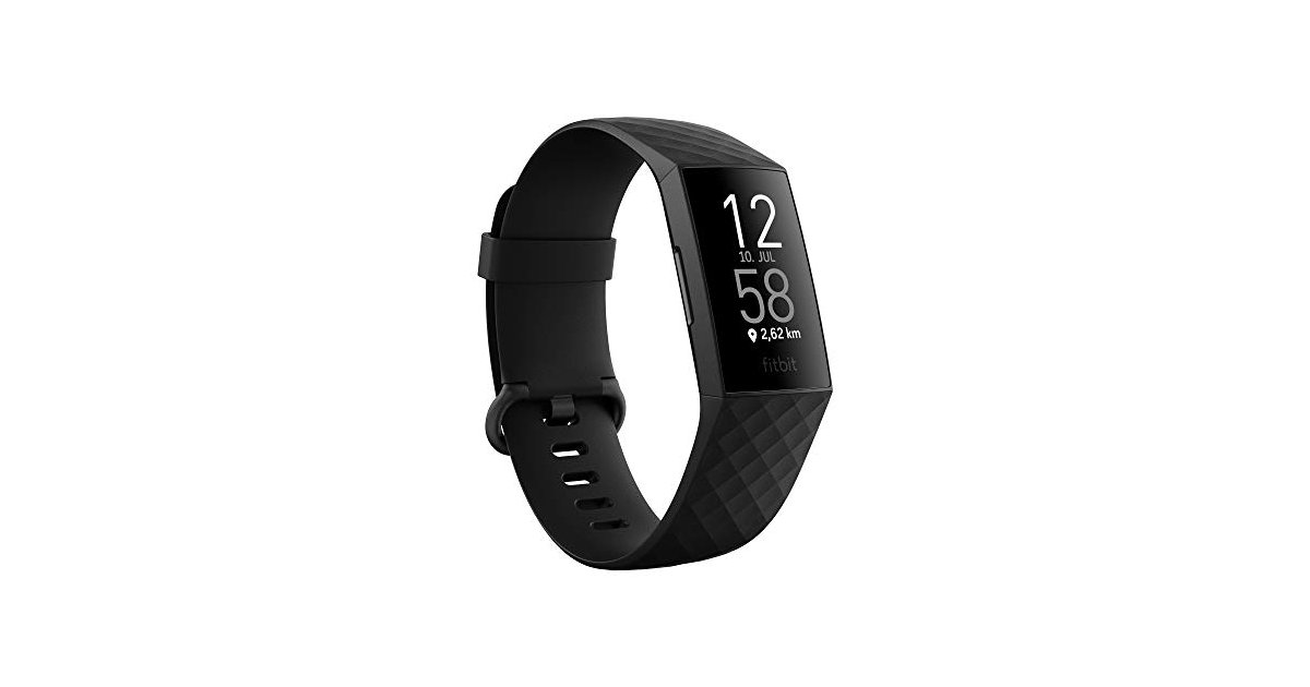 Fitbit FitnessTracker Charge 4 mit GPS, Schwimmtracking & bis zu 7 Tage Akkulaufzeit, Schwarz