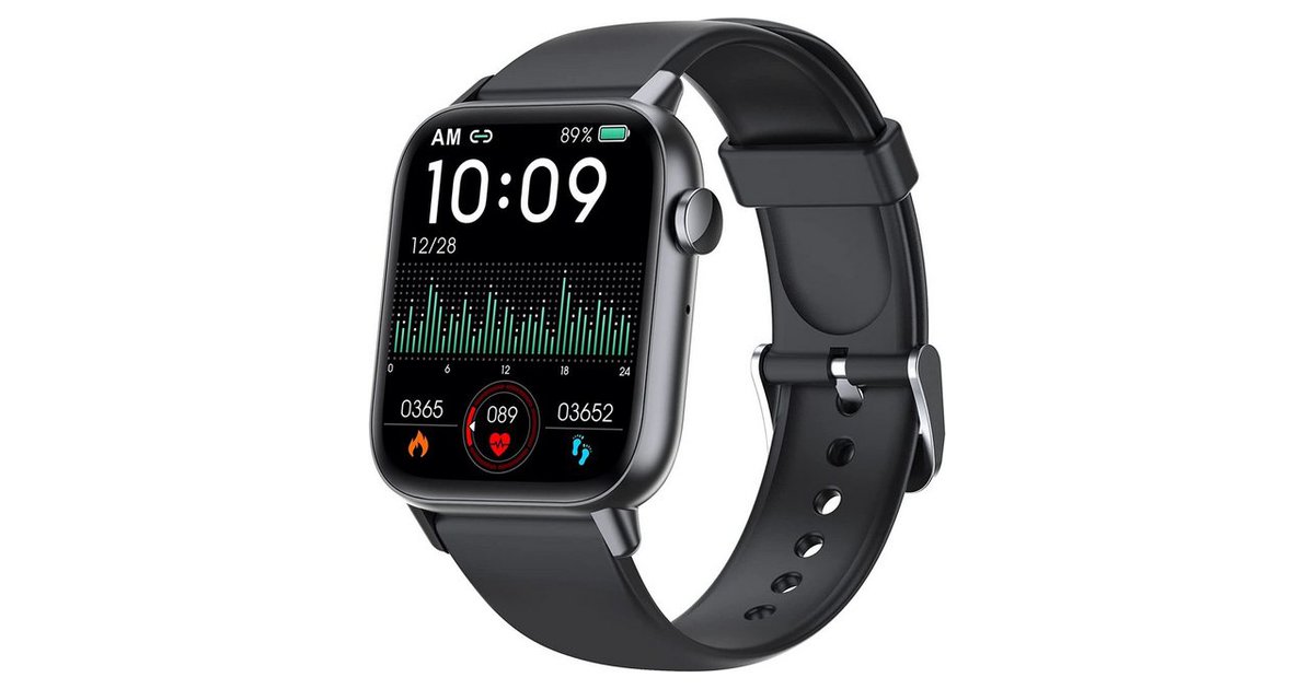 Manike QS108 Smartwatch (4,3 cm/1,69'' HD Voll Touchscreen Zoll) Spar