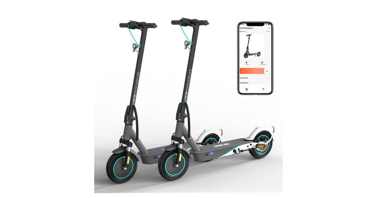 Citysports E-Scooter RCB-EV10K 10 Zoll Elektroscooter mit ABE E-roller