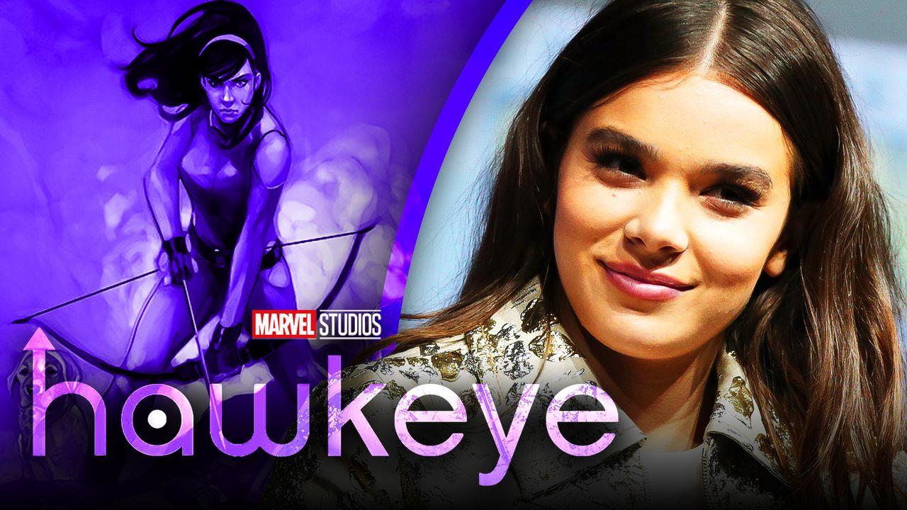 Marvel's Hawkeye Hailee Steinfeld Uses Bow & Arrow In New Set Photos