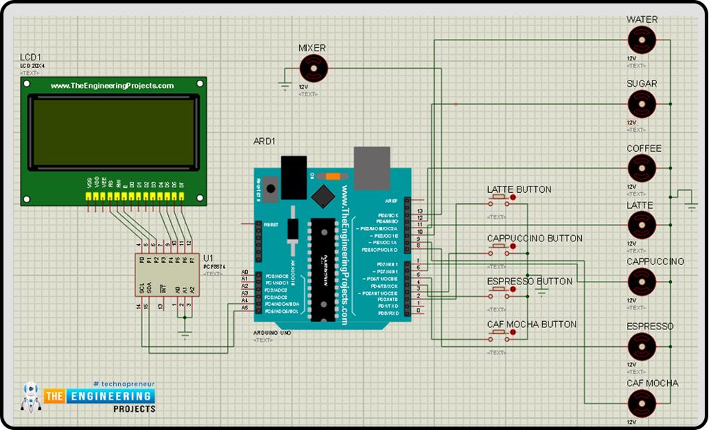 Smart Coffee Vending Machine using Arduino The Engineering Projects