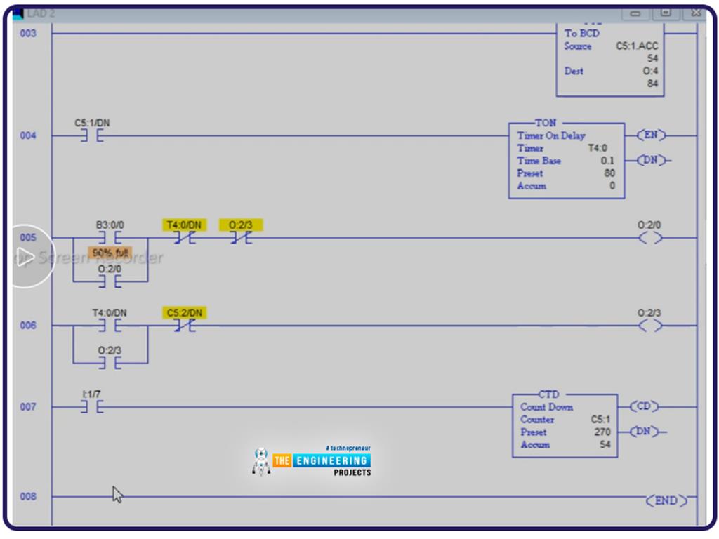 Automatic Batch Mixing Tank with PLC Ladder Logic Programming The