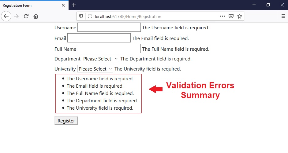 Form Validation in Core The Engineering Projects