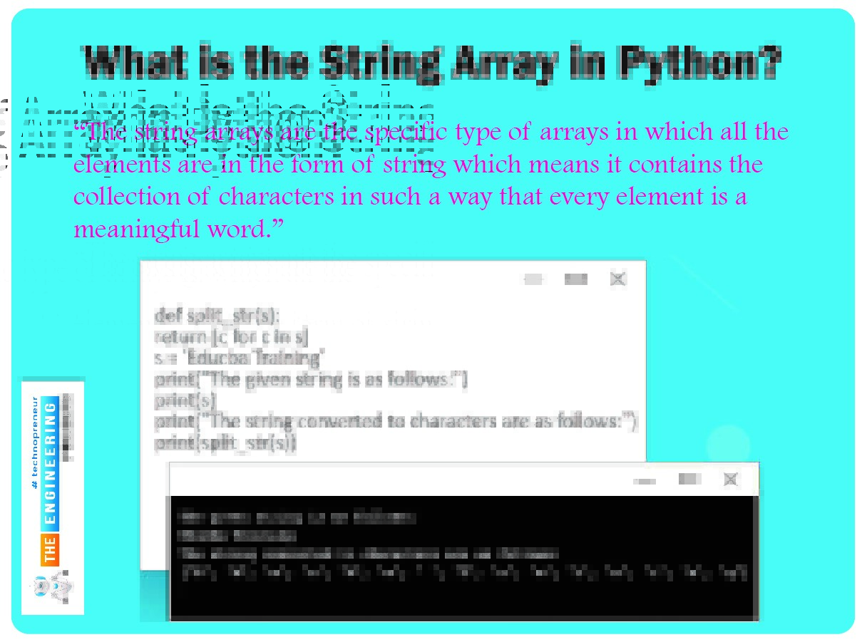 String Array using Jupyter Notebook in Python The Engineering Projects
