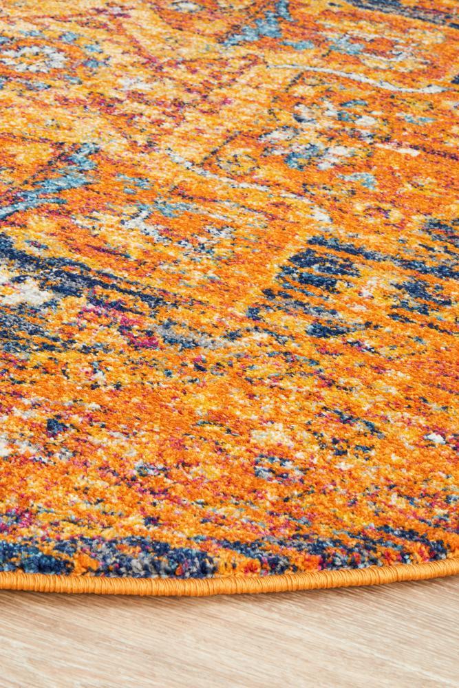 Rug Culture Radiance 400 Rust Round Rug The Flooring Guys