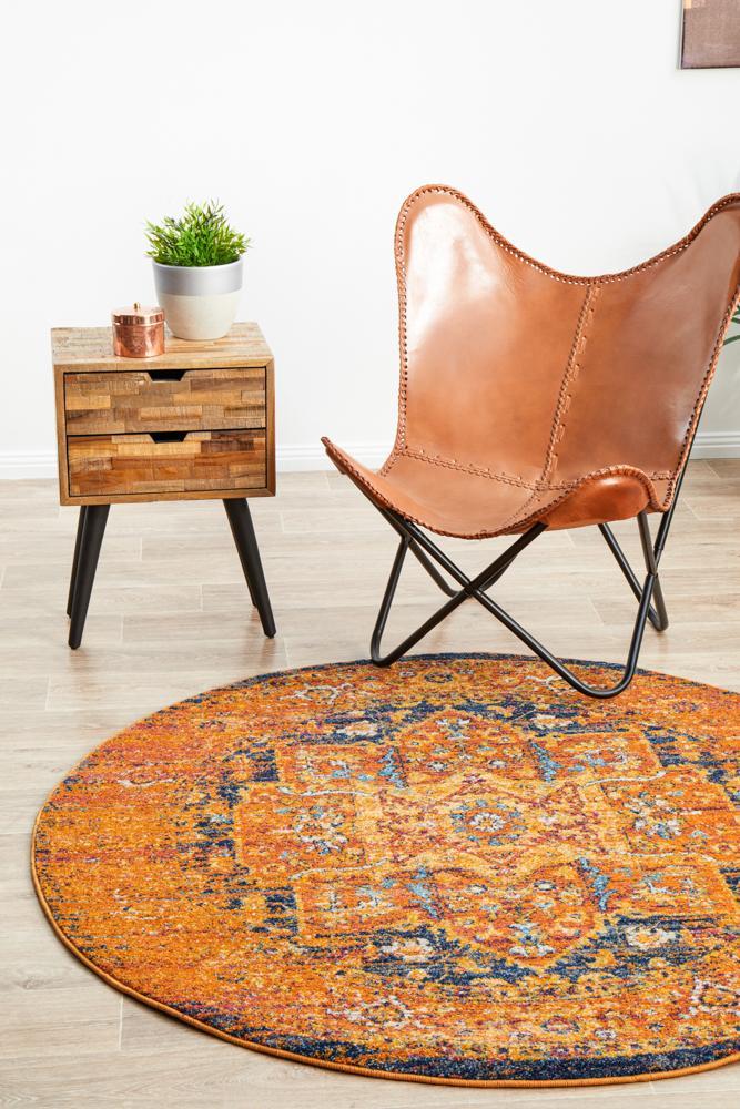 Rug Culture Radiance 400 Rust Round Rug The Flooring Guys