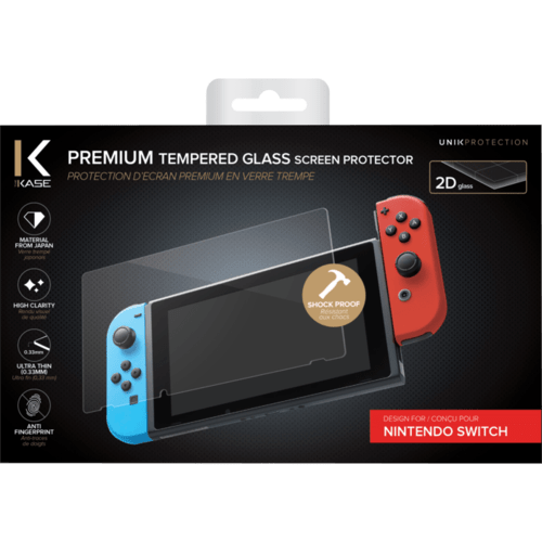 Protection d'écran premium en verre trempé pour Nintendo Switch