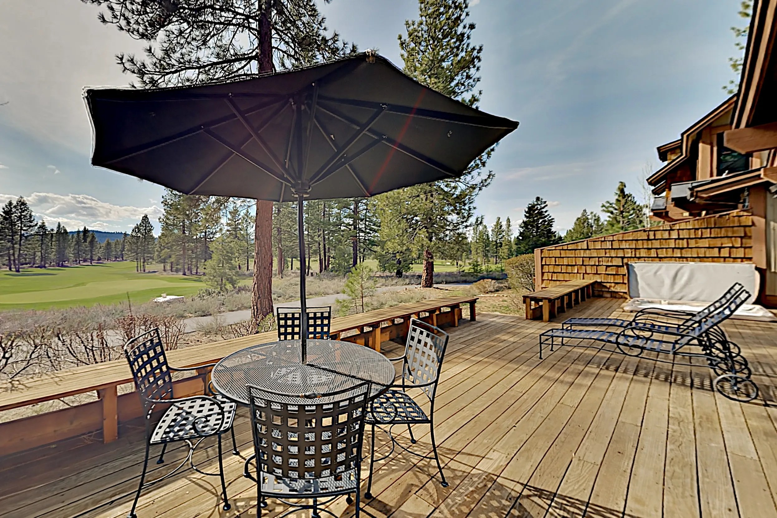 Photo of Luxe Corner Townhome Hot Tub With Fairway Views