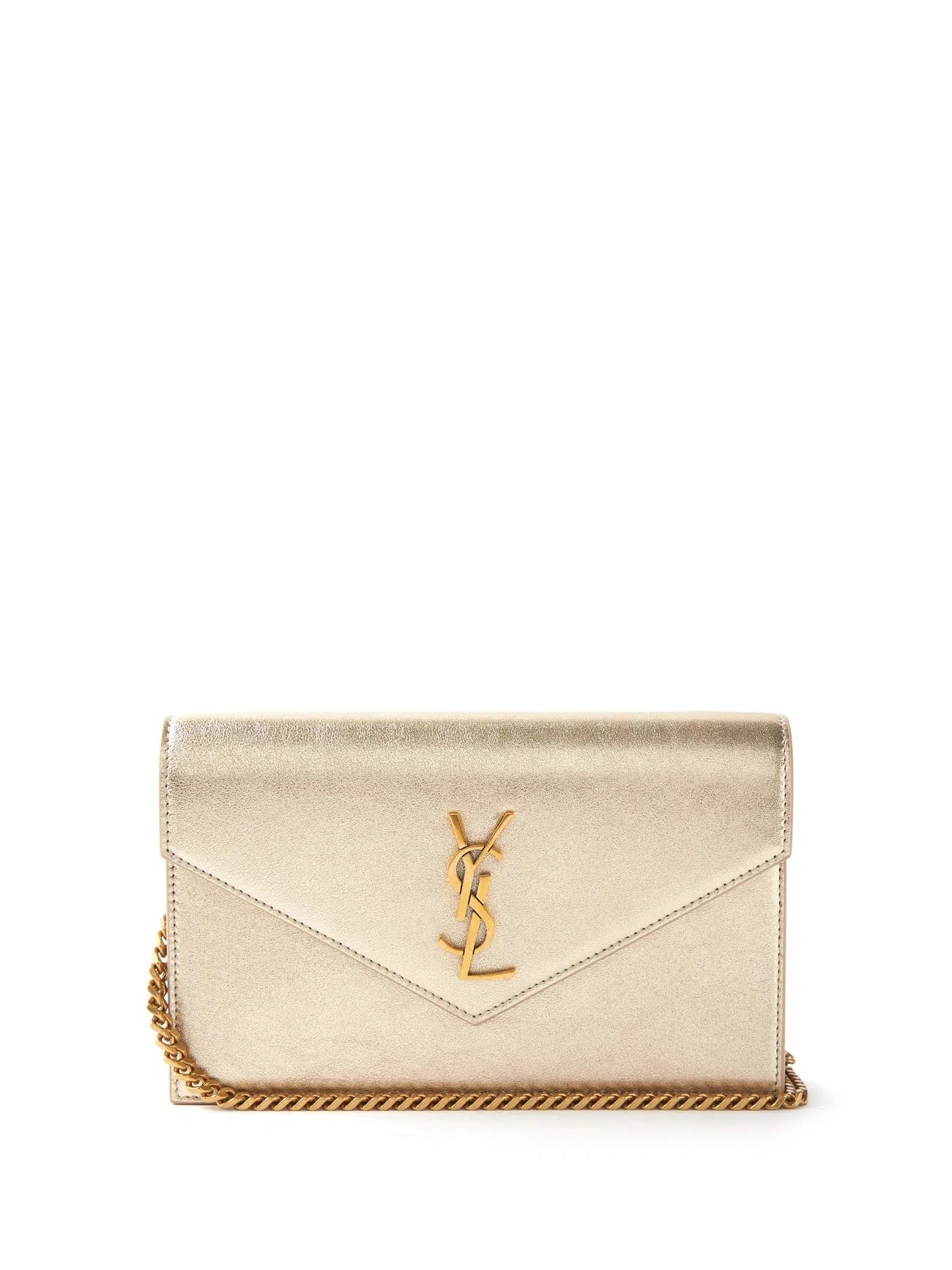YSL Envelope Cross Body Bag Gold The Volte