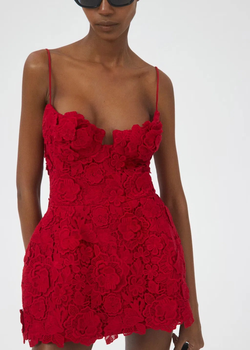 Magda Butrym Roses Dress Red Size AU 6 The Volte