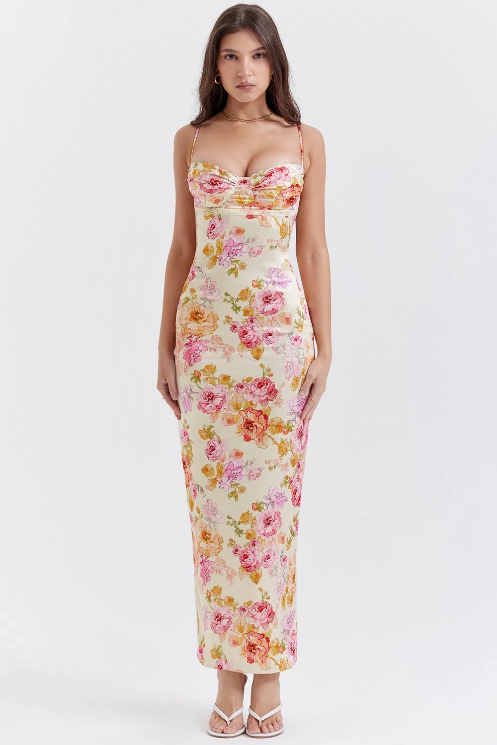 House of CB Josefina Maxi Dress Floral Size S / AU 8
