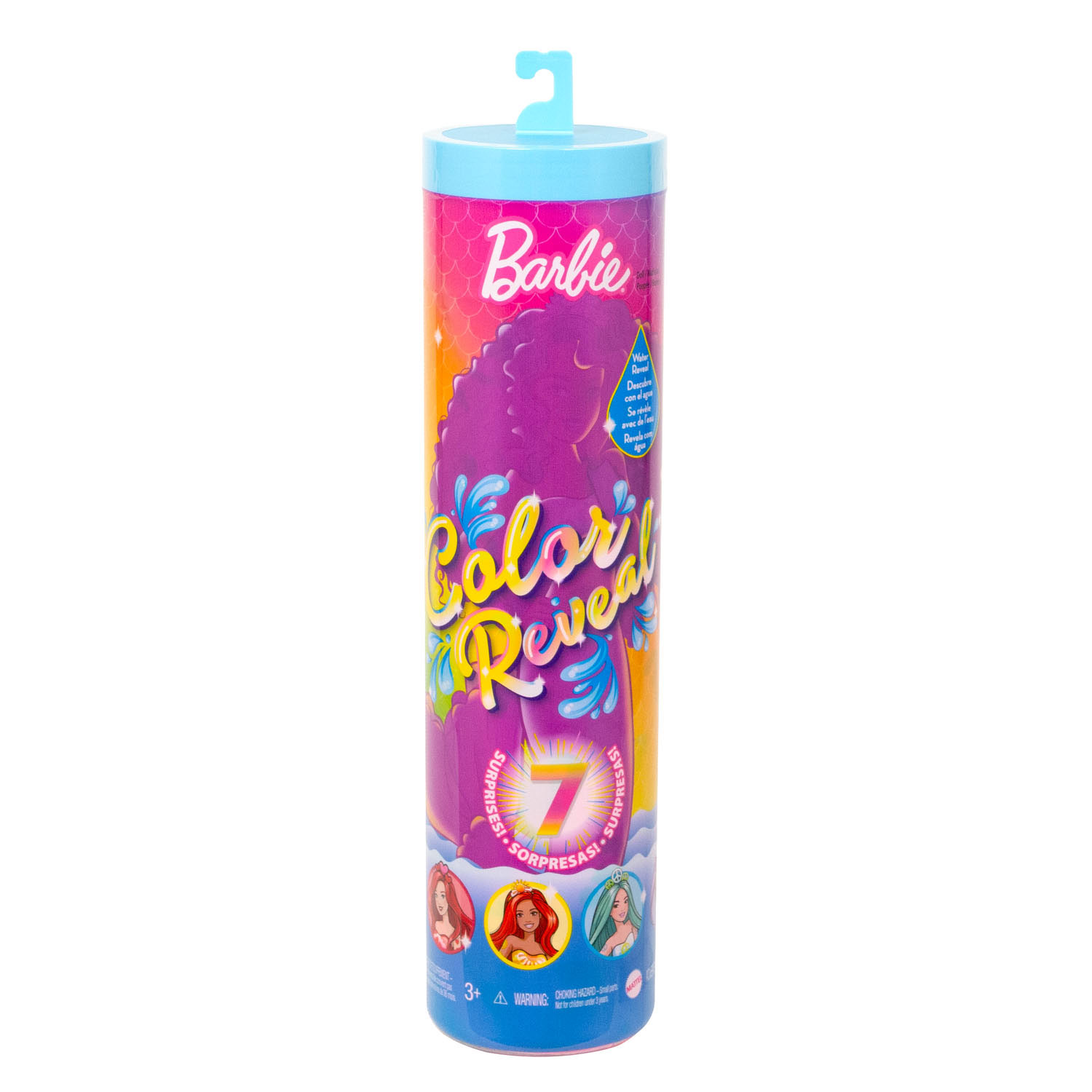 Barbie Color Reveal Pop Regenboog Zeemeermin Series Thimble Toys