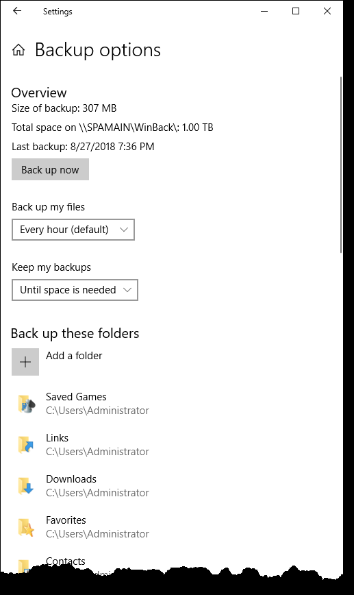 Configuring Windows to Do Backups on a Schedule