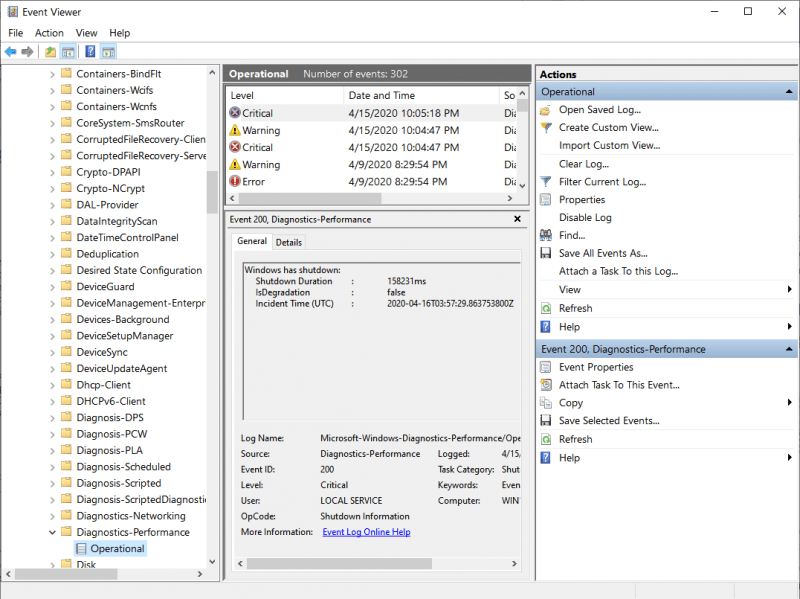Creating a Custom View in the Event Viewer