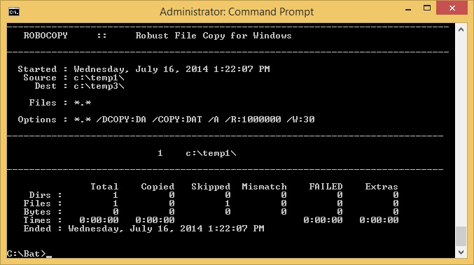 Logging Robocopy Operations