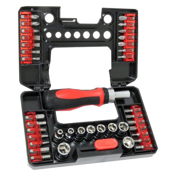 Allied Tools® 45580 34piece Multi Material Handle Ratcheting MultiBit Screwdriver Kit