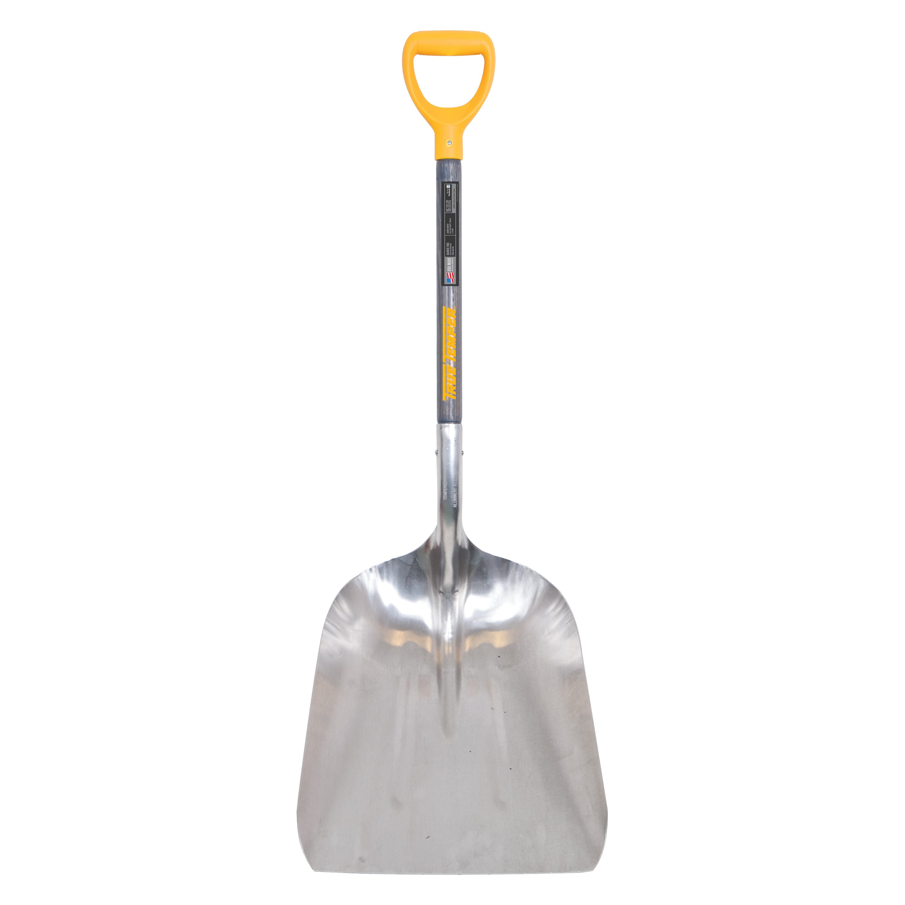 AMES® 1681400 True Temper™ 151/2" Aluminum Scoop Shovel with 27" DGrip Wood Handle