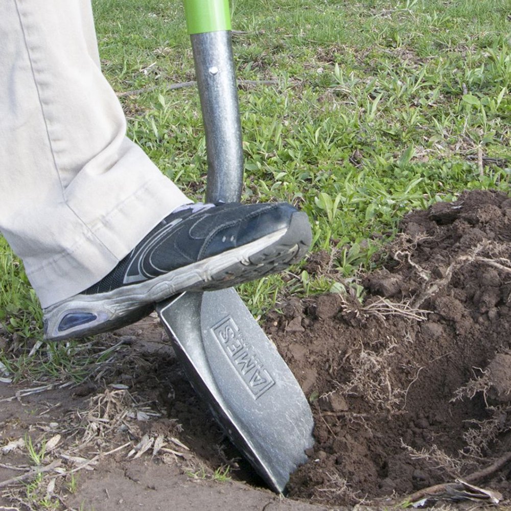 AMES® 25332100 Round Floral Shovel with 461/2" Straight Fiberglass Handle