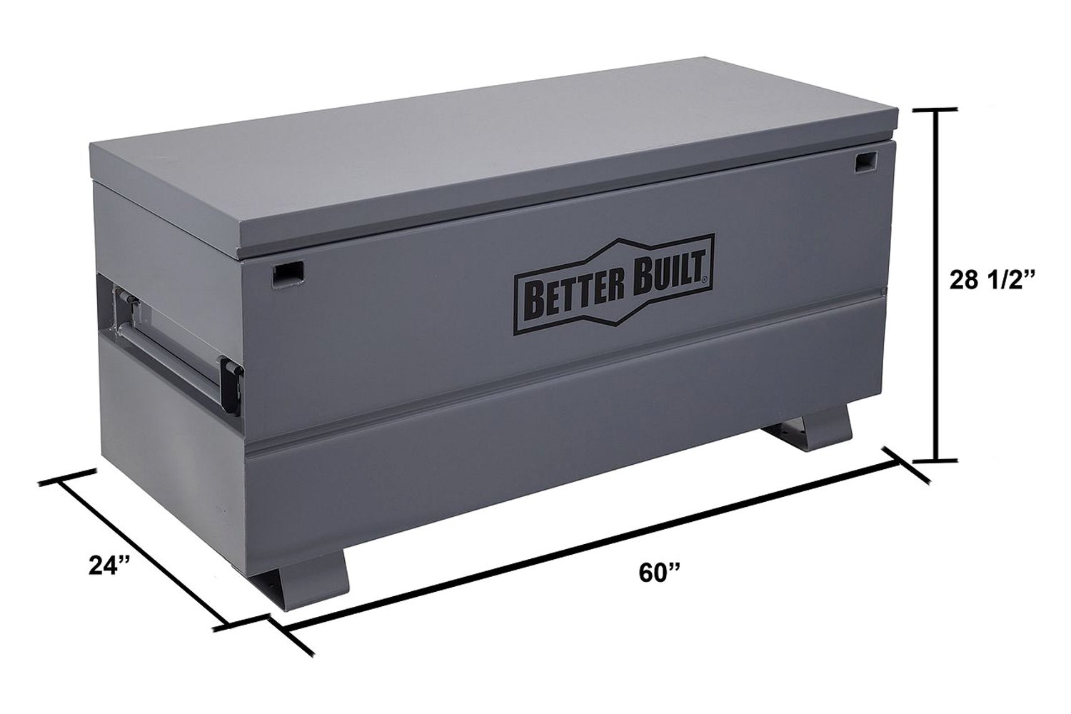 Better Built® 2060BB Gray Steel Jobsite Storage Chest (60" L x 24" W