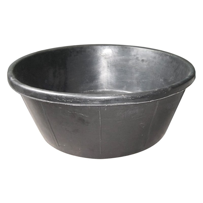 Bon Pro Plus® 34204 15 Gallon Black Round Rubber Utility Tub