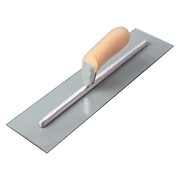 Bon® Wood Handle Plastic Square End Finishing Trowel
