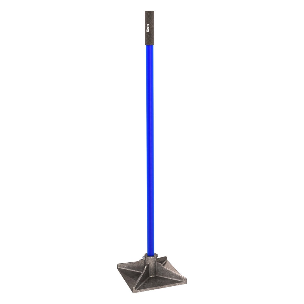 Bon® 22802 10" x 10" Steel Dirt Tamper with 4' Bolted Steel Handle