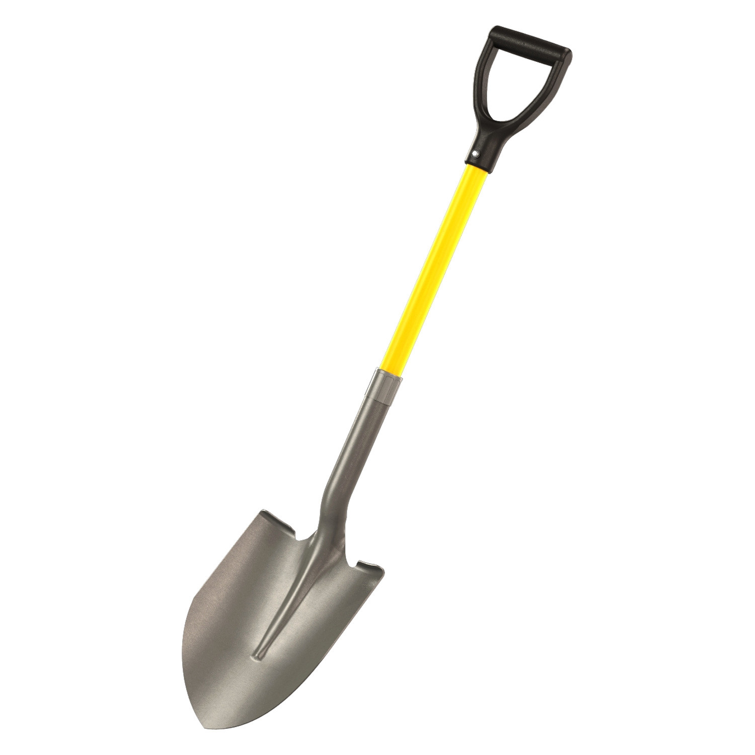Bon® 28107 Round Point Shovel on 27" Fiberglass DGrip Handle