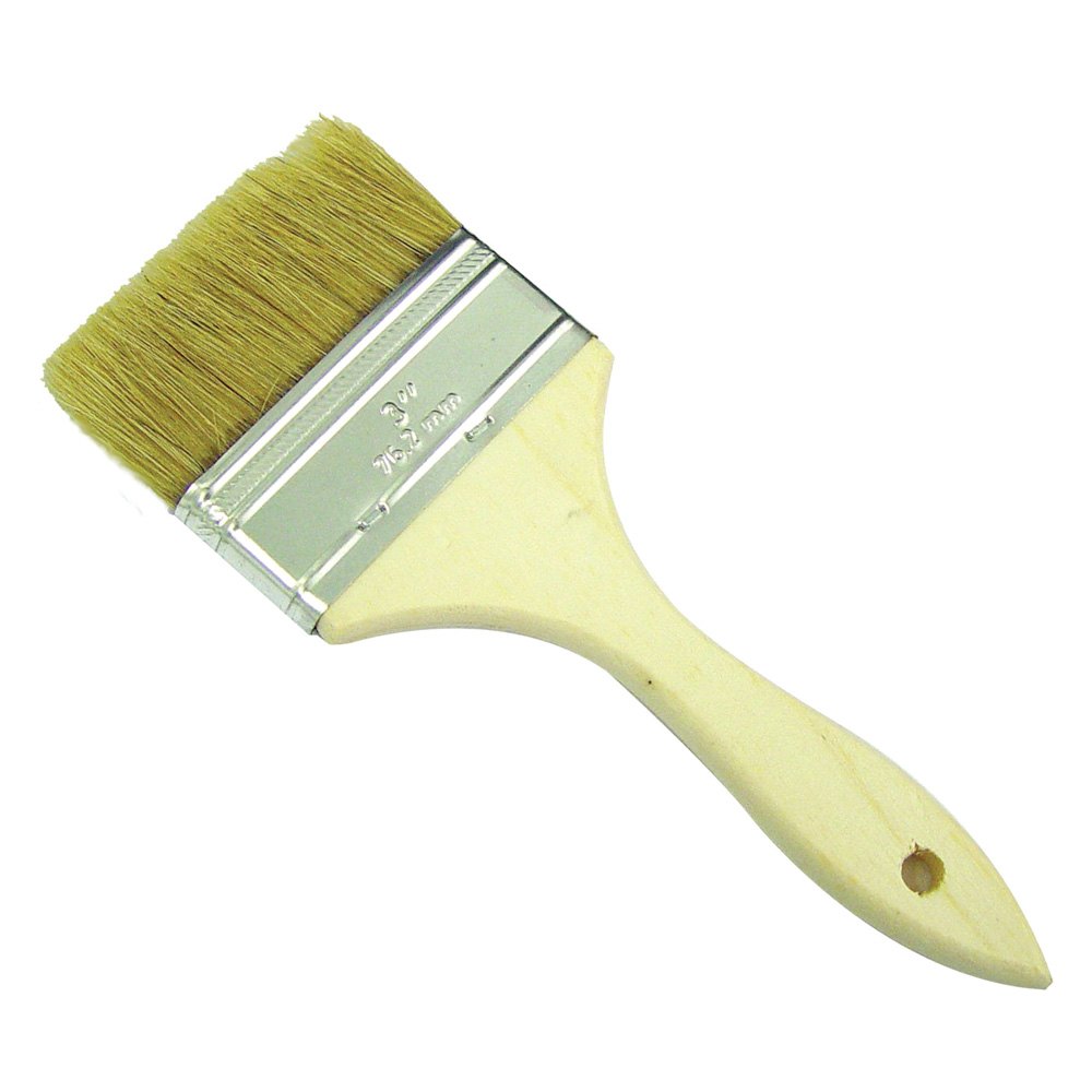 Bon® 84125 3" Flat White China Bristle Paint Brush