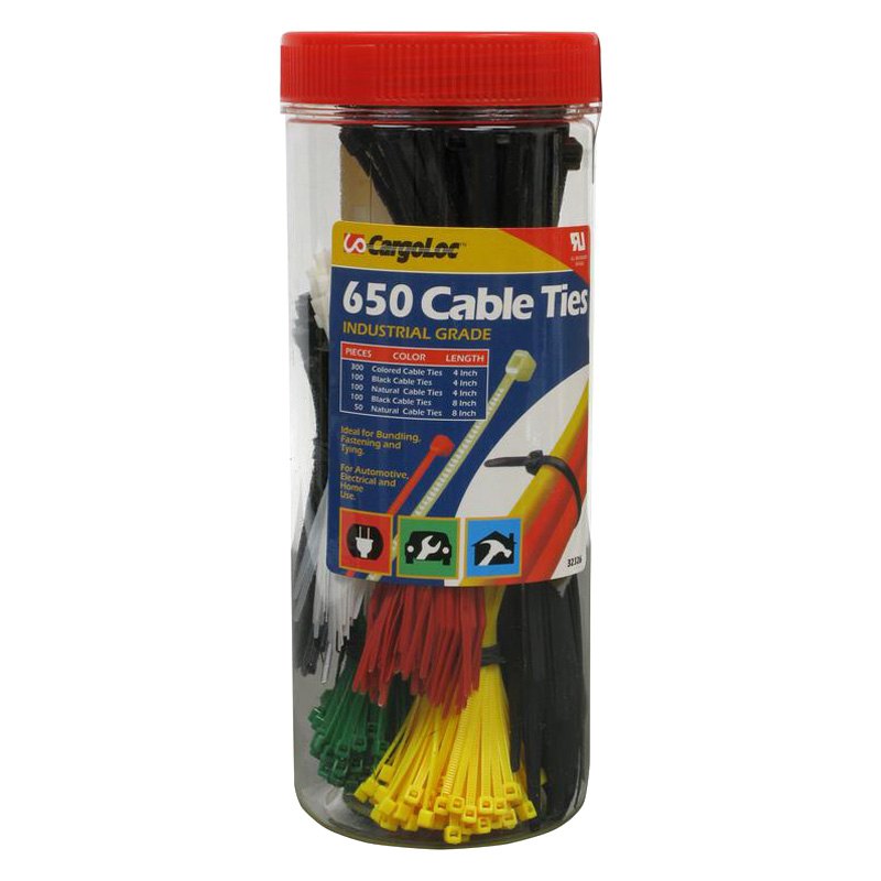 CargoLoc® 32326 4" to 8" Nylon MultiColor Cable Ties Set