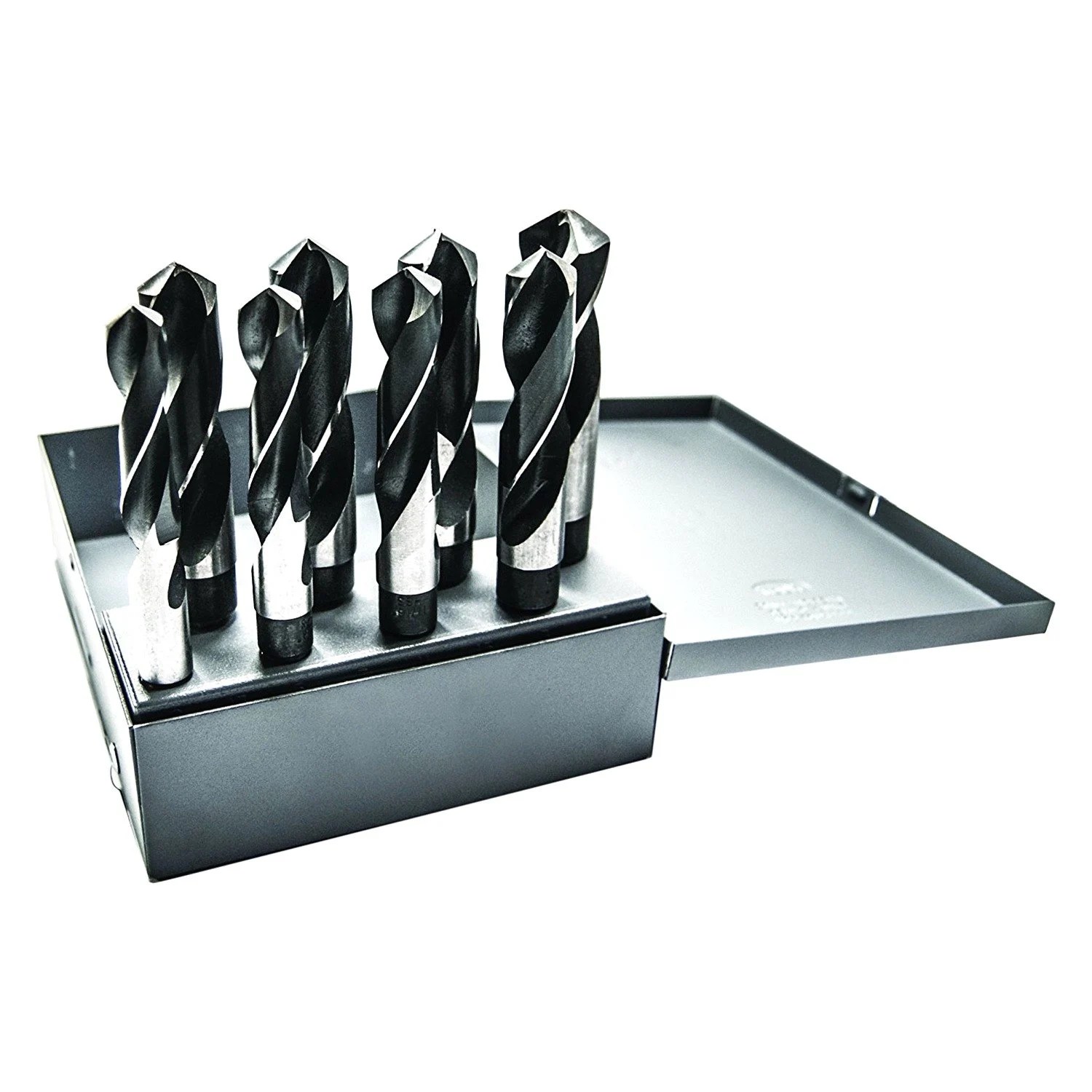 Century Drill & Tool® 44408 8Piece Duo Tone Black Oxide S&D Drill Bit Set with Metal Index