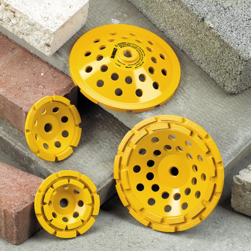 DeWALT® DW4770 4" x 5/8"11 SingleRow Segment Diamond Cup Grinding Wheel